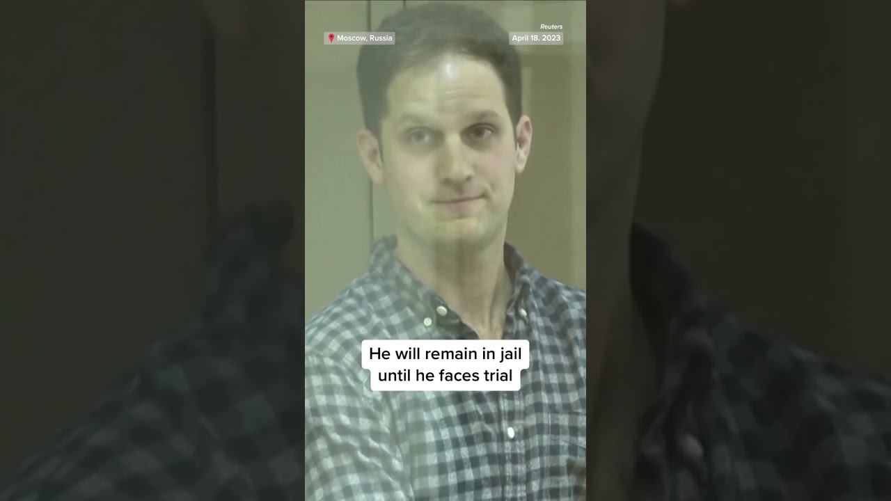 American Evan Gershkovich, who was detained by Russia, was seen for the first time since his arrest.
