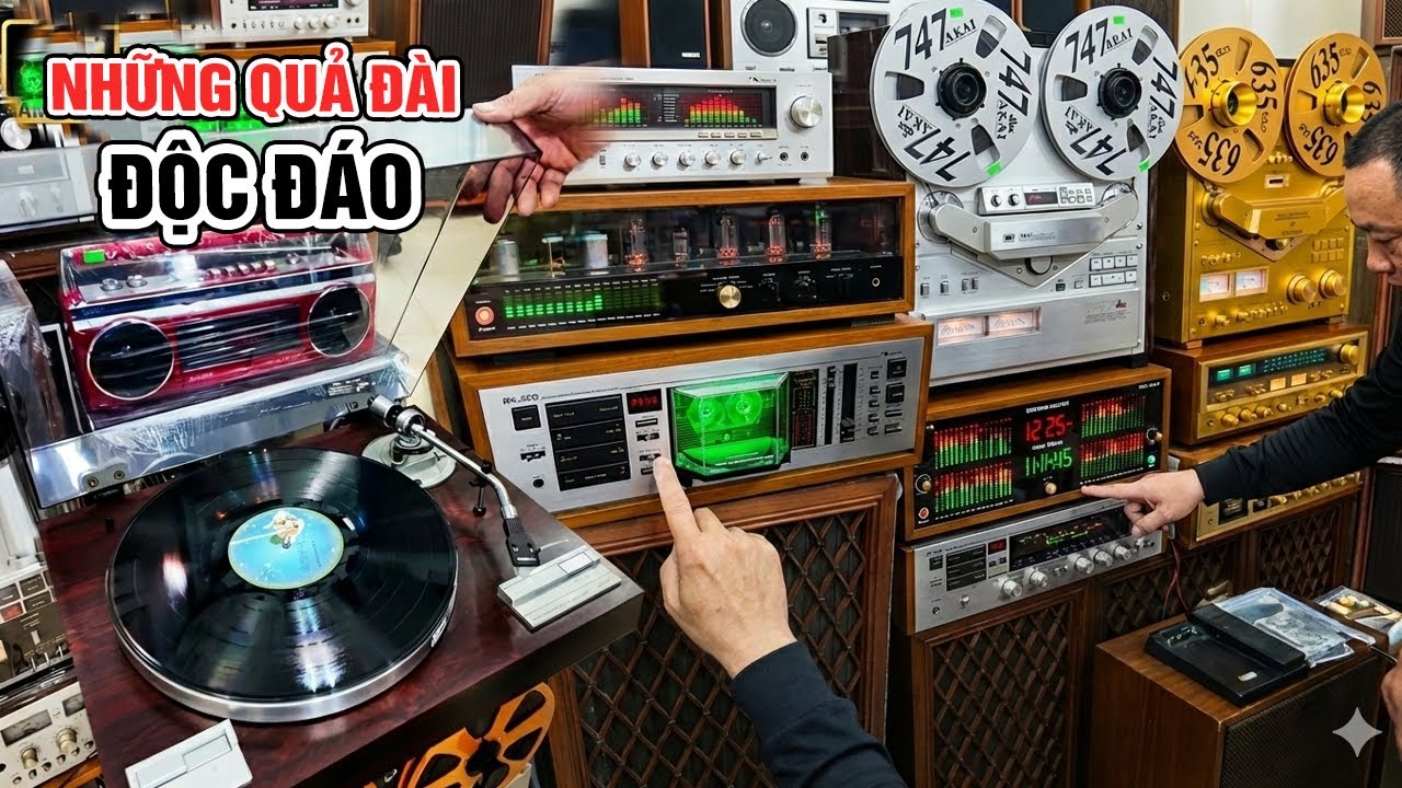 QUẢ ĐÀI CỰC ĐỘC ĐÁO Của Ông Chủ Khéo Tay Có tiếng Chợ Đồ Cũ Vạn Phúc #docuhanoi