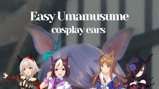 How to make uma musume cosplay ears - easy and budget friendly horse ears for cosplay 