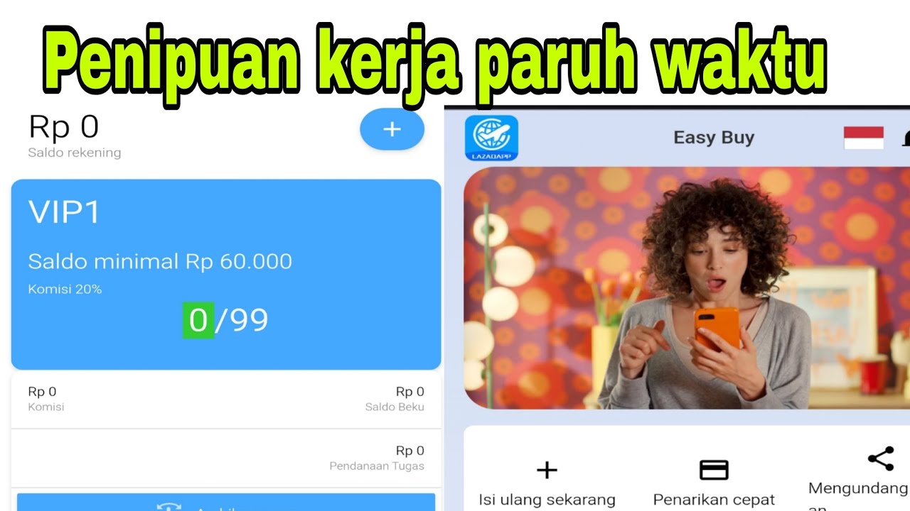 Easy buy penipuan kerja paruh waktu palazadapp