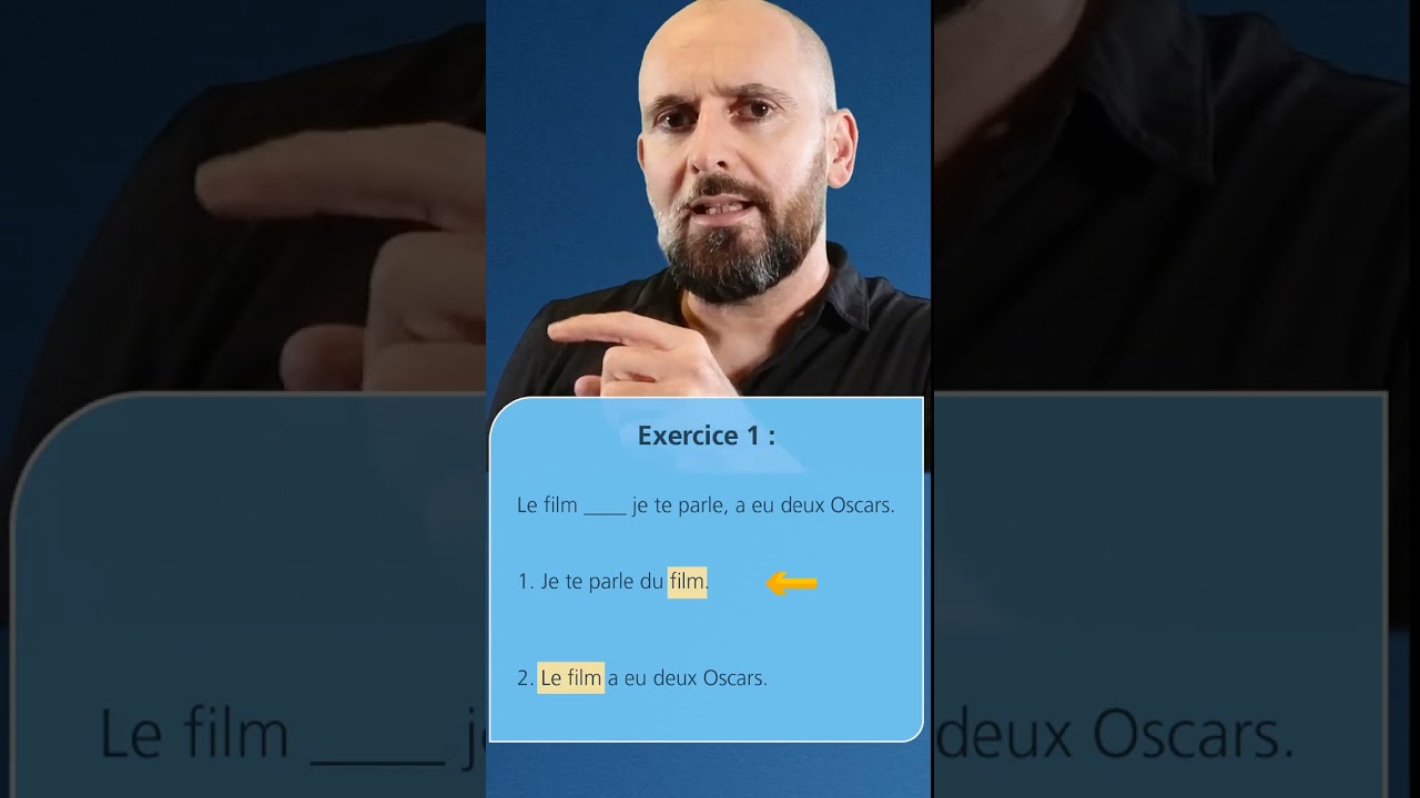 Le pronom relatif DONT en français