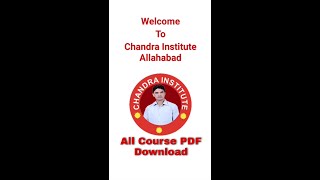 Chandra Institute Allahabad All Course PDF File Download Free screenshot 1