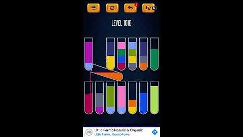 Water Sort Puzzle - Color Liquid Sorting Game Level 1010 Solution