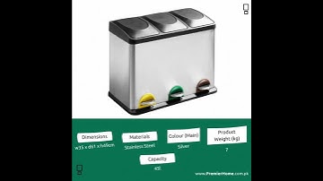 Recycle Pedal Bin I Top Best Kitchen Bin I Best Smart Trash Cans in Pakistan #shorts
