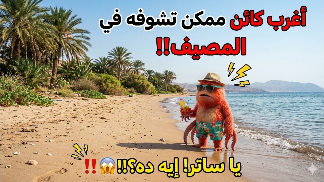 اغرب كائن ممكن تشوفو في المصيف مش هتصدقوا 😱😱