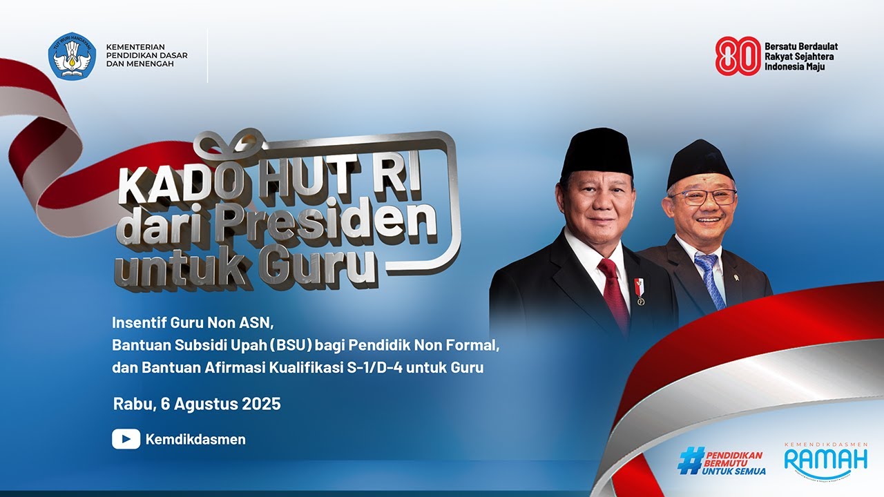Kado HUT RI dari Presiden untuk Guru