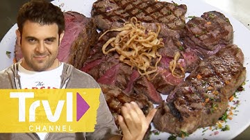 The Meatiest Challenges | Man V. Food | Travel Channel