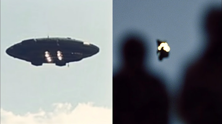 A UFO HAS JUST BEEN CAPTURED ON CAMERA. Shocking footage from the scene
