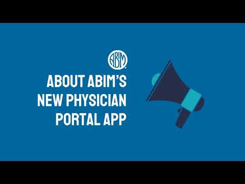 ABIM Physician Portal App Ad