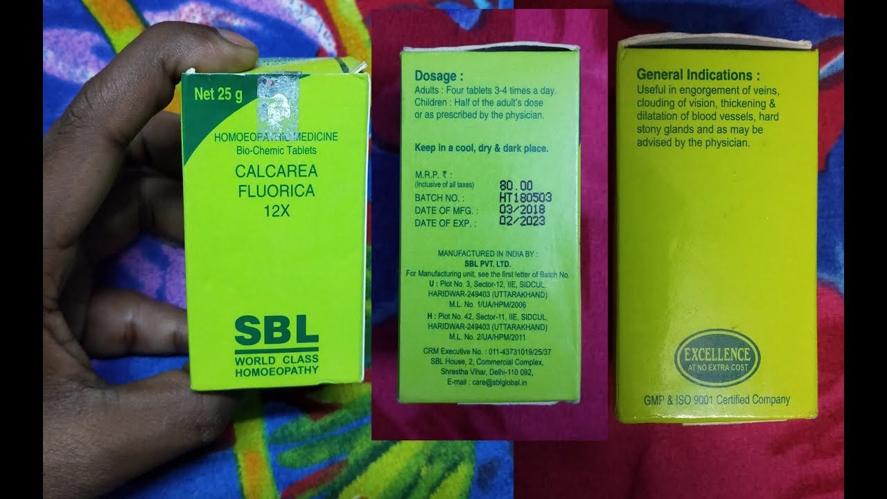 Calcarea Fluorica 12x Sbl Net 25 G Full Review Benefits And Uses In Hindi Youtube