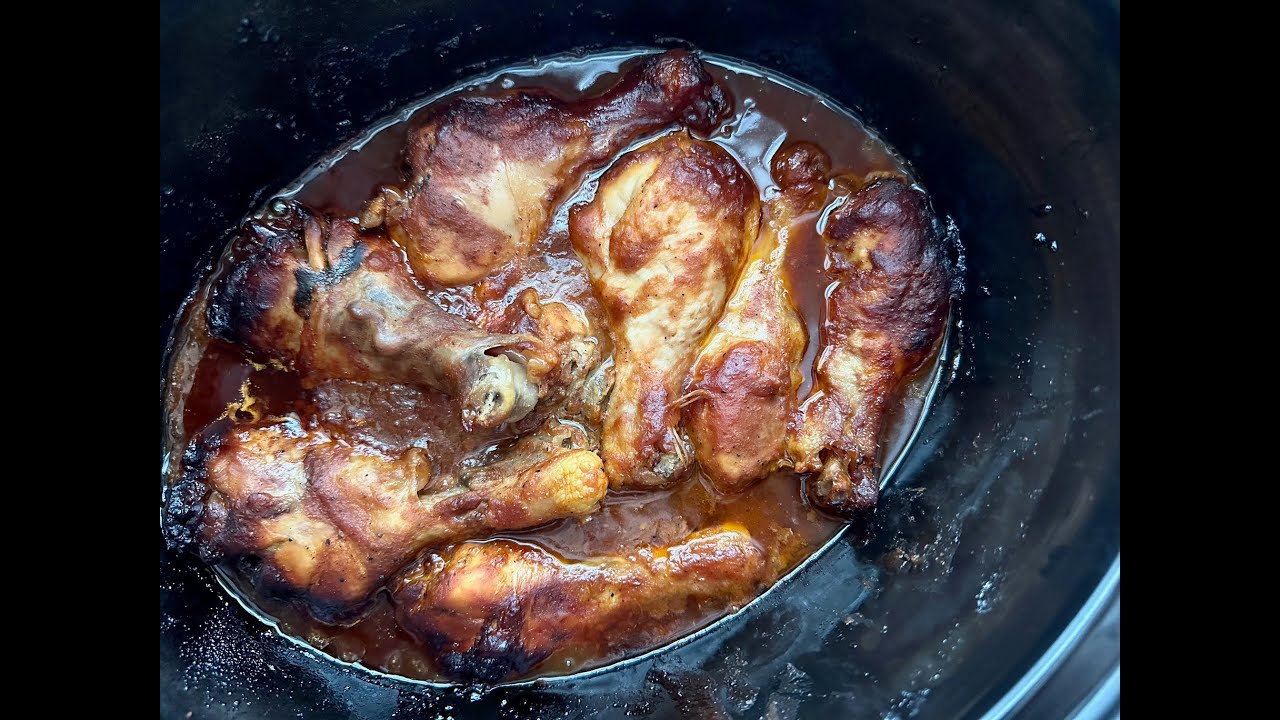BBQ CHICKEN DRUMSTICKS **SLOW COOKER** TACOS YouTube