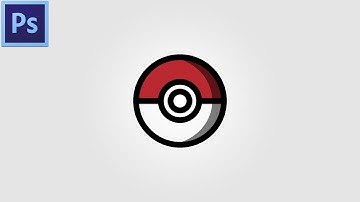 Photoshop Tutorial | Draw a Pokeball Icon - PS #4