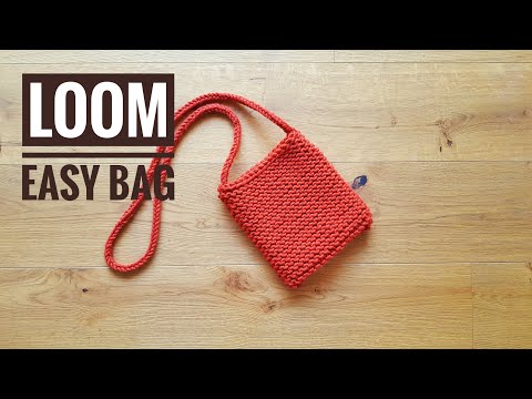 How to Loom Knit an Easy Bag (DIY Tutorial)