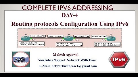 Routing protocols Configuration Using IPv6 | DAY 4 | HINDI