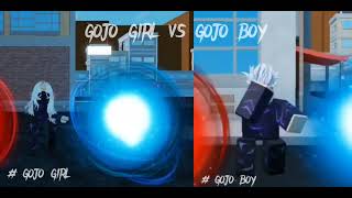 gojo boy vs gojo girl