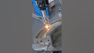 Laser cladding for marine workpiece.