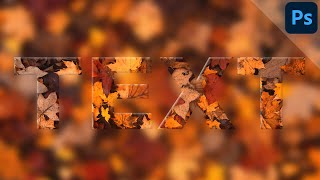 Transparent text with blurry background | PHOTOSHOP TUTORIAL - TEXT EFFECT