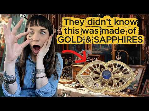 Antique Fair Treasure Hunt: Turning $100 into $1,500+ profit! Thrift with me
