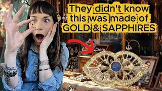 Antique Fair Treasure Hunt: Turning $100 into $1,500+ profit! Thrift with me