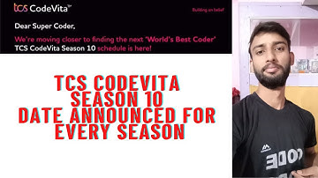 TCS CODEVITA DATE ANNOUNCED FOR EVERY ROUND | SEASON 10 | 2020 TO 2025 |
