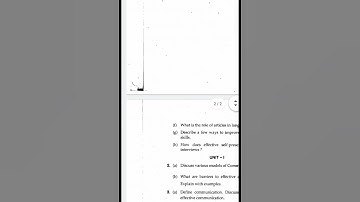 BCA 3rd semester Communication skill English question paper 2018-19 # MDU