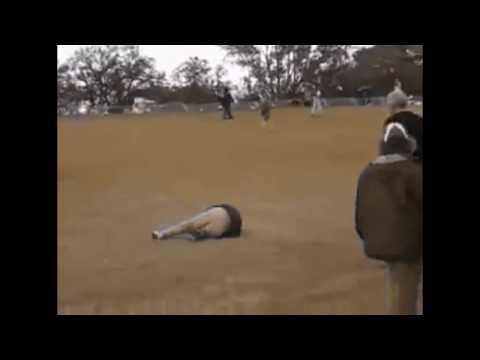 Man running by