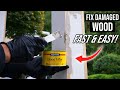 How To Repair And Fix Damage Wood With Wood Filler! Quick Easy DIY!