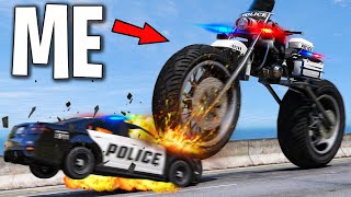 Trolling Cops with Cursed Police Bikes on GTA 5 RP