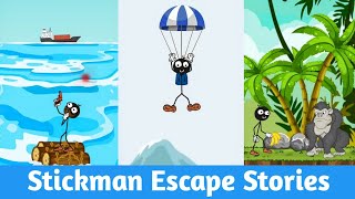 Walkthrough Stickman Escape Story Help Him - After Plane Crash | Android Gameplay screenshot 3