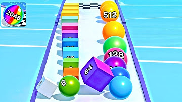 Ball Run 2048 Merge Number ! MAX LEVELS Gameplay Walkthrough New Update Part 756 android, ios