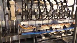 Automatic linear  filling machine LOGYKA 8 MAS + automatic capping machine TA3PP START ATEX