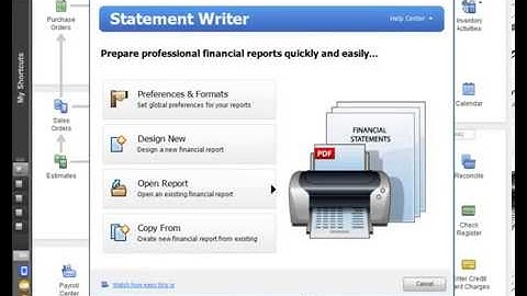 QuickBooks Statement Writer