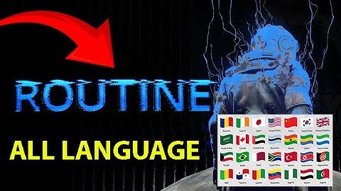 ALL LANGUAGE | Routine - How to change the game language to 100% - tutorial