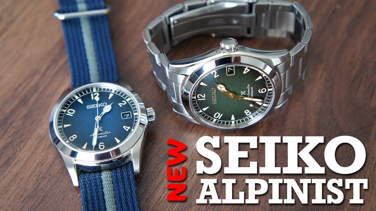 New Seiko Baby Alpinist 38 mm Full Review | Blue SPB157 vs Green SPB155 -  YouTube