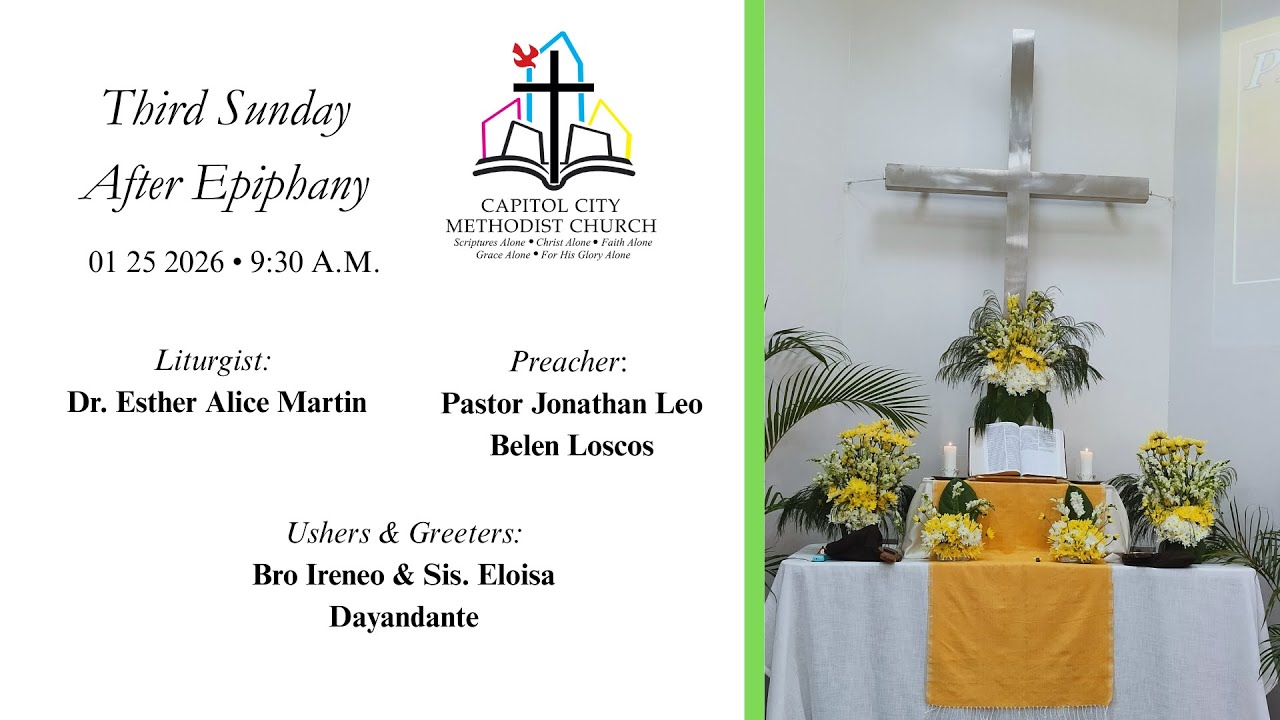 NATIONAL BIBLE SUNDAY | January 25, 2025 | Capitol City Methodist Church