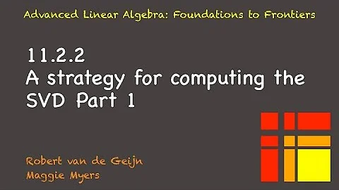 11.2.2 A strategy for computing the SVD, Part 1