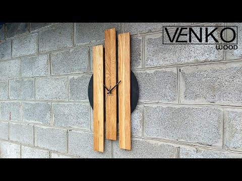 Видео: Large wall clock for interior 40x80 cm