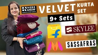 Huge Velvet Kurta Set Co-ord Set Haul | 9+ Kurta Set #flipkart #myntra
