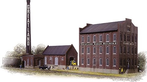 Walthers HO scale greatland sugar refinery