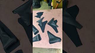 Перешив чехла КПП Митсубиси ремонт сиденья авто Симферополь заказ чехлов России реставрация поролона