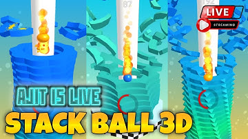 Breaking World Record in Live 🥵 Stack Ball 3D Game Live 🏀🏆 #stackbounce #shortfeed #ytshorts