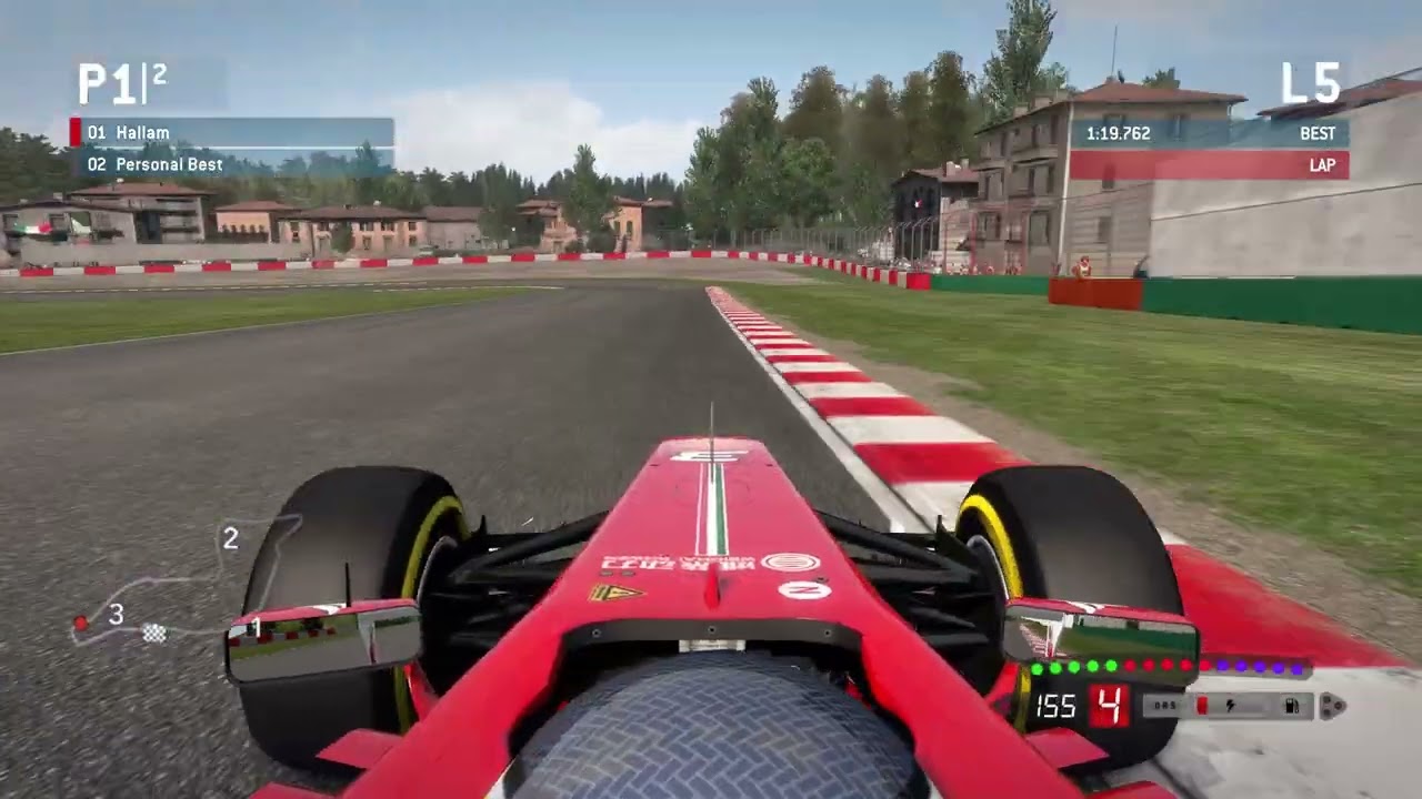 F1 2013 Ferrari Hotlapping Classic Imola Circuit