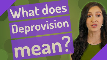 What does Deprovision mean?