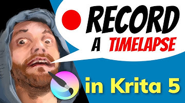 How to record a painting timelapse video using a new Krita 5 feature
