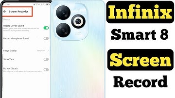 How to record screen in Infinix Smart 8 with audio || Infinix Smart 8 me screen recording kaise kare