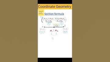 How to use section formula | Coordinate Geometry #mathsshorts #sectionformula #coordinategeometry