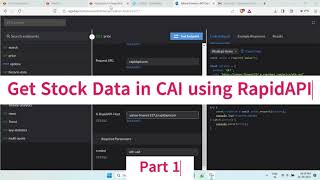 Get stock data using RapidAPI in CAI Part 1: #Informatica #IICS #CAI