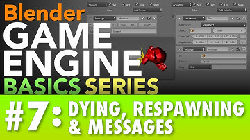 Blender Game Engine Basics Tutorial #7 : Dying & Respawning #b3d #gamelogic