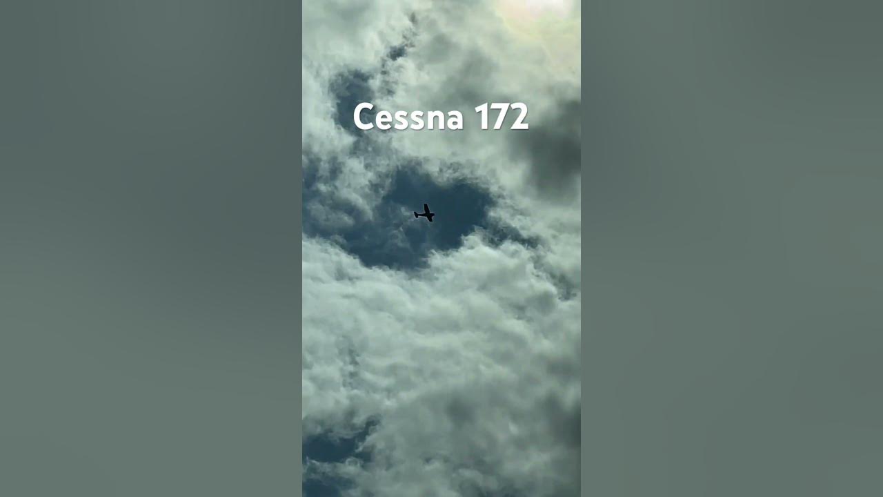 Cessna-172 fly over #slowedandreverb #planes #aviation
