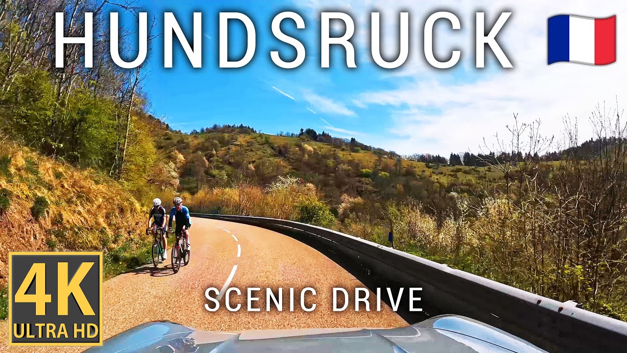 Driving in France - Col de Hundsruck in a Porsche 911 Carrera - Scenic Drive 4K